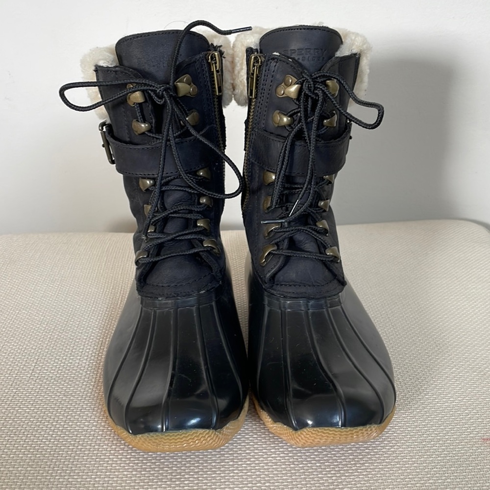 Sperry Saltwater Tall Leather Duck Boot